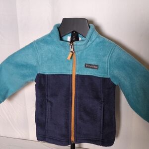 Columbia Teal and Navy Fleece Jacket